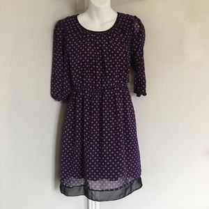 ENFOCUS STUDIO CINCHES WAIST POLKA DOT DRESS